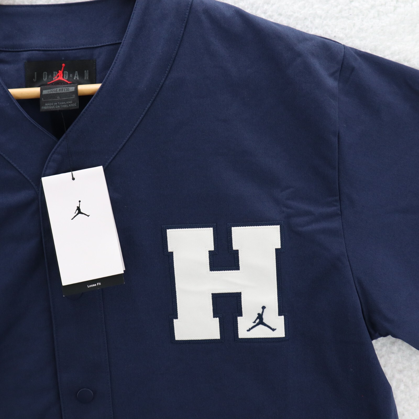 Jordan Howard University Baseball Top Mens Large Navy Blue Loose Fit FJ9331-419