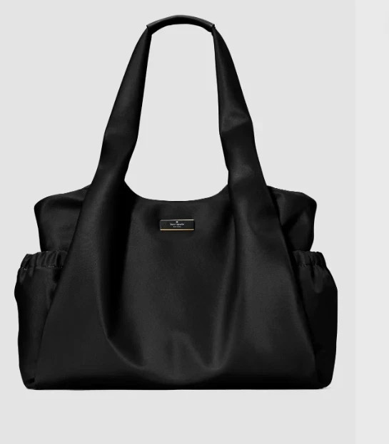 KATE SPADE CARTER LARGE BABY DIAPER BAG TOTE CHELSEA BLACK NYLON CHANGING PAD