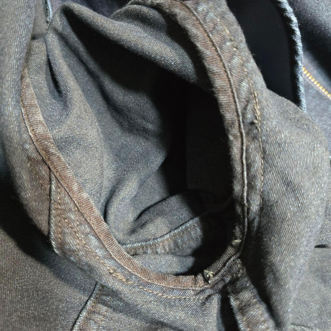 45R Indigo Blue Cotton Double Riders Jacket S Small Made In Japan Workwear