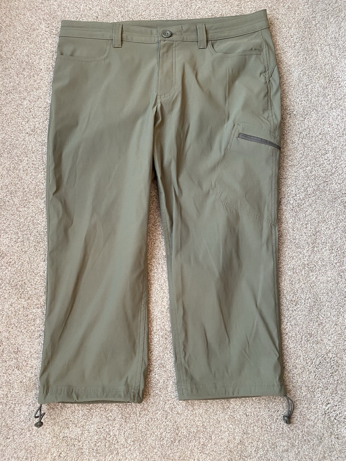 Eddie Bauer Rainier Capri’s Olive Green- Size 12