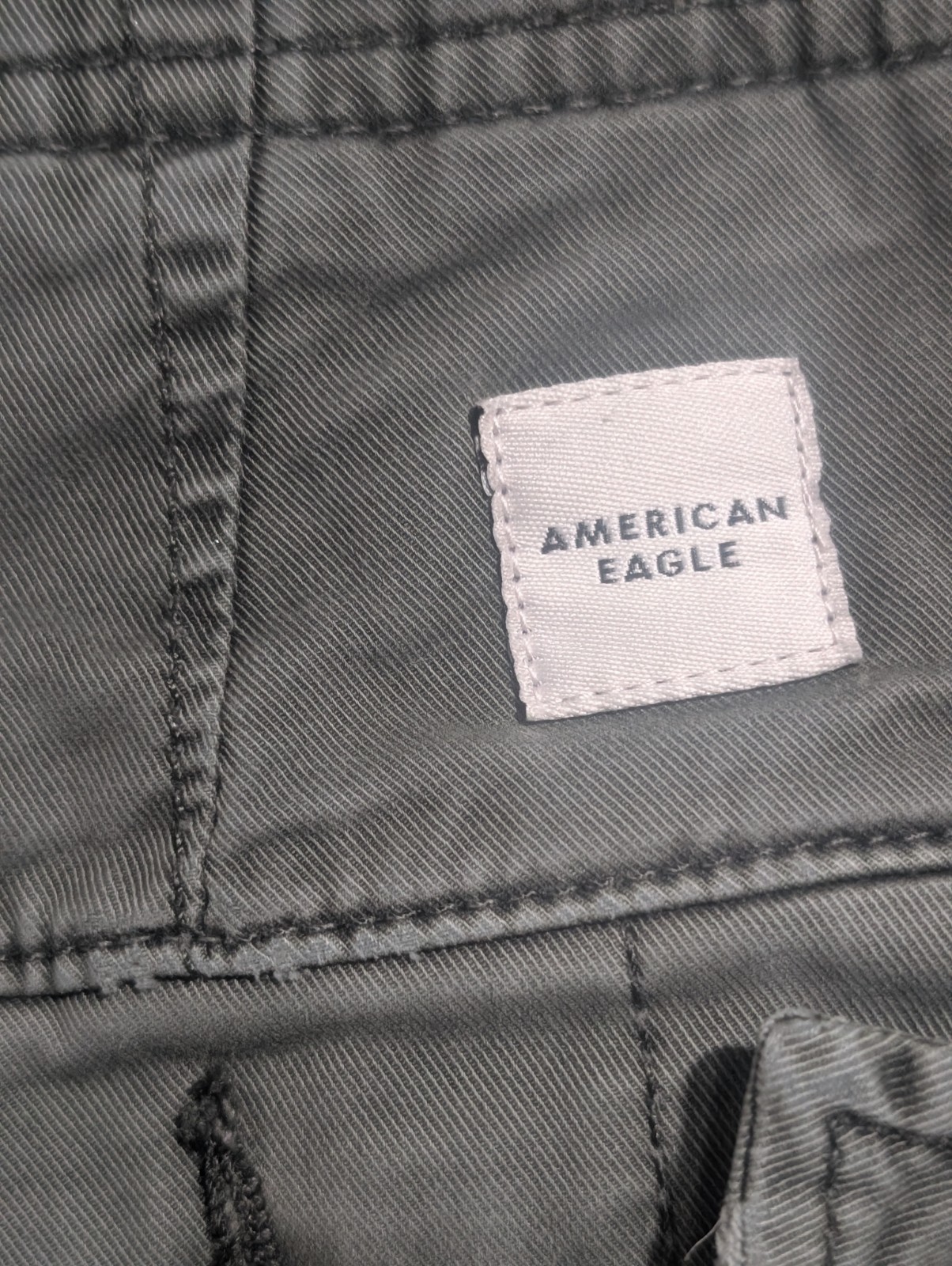 American Eagle Outfitters Men’s Green Cotton Canvas Cargo Shorts Pockets Button