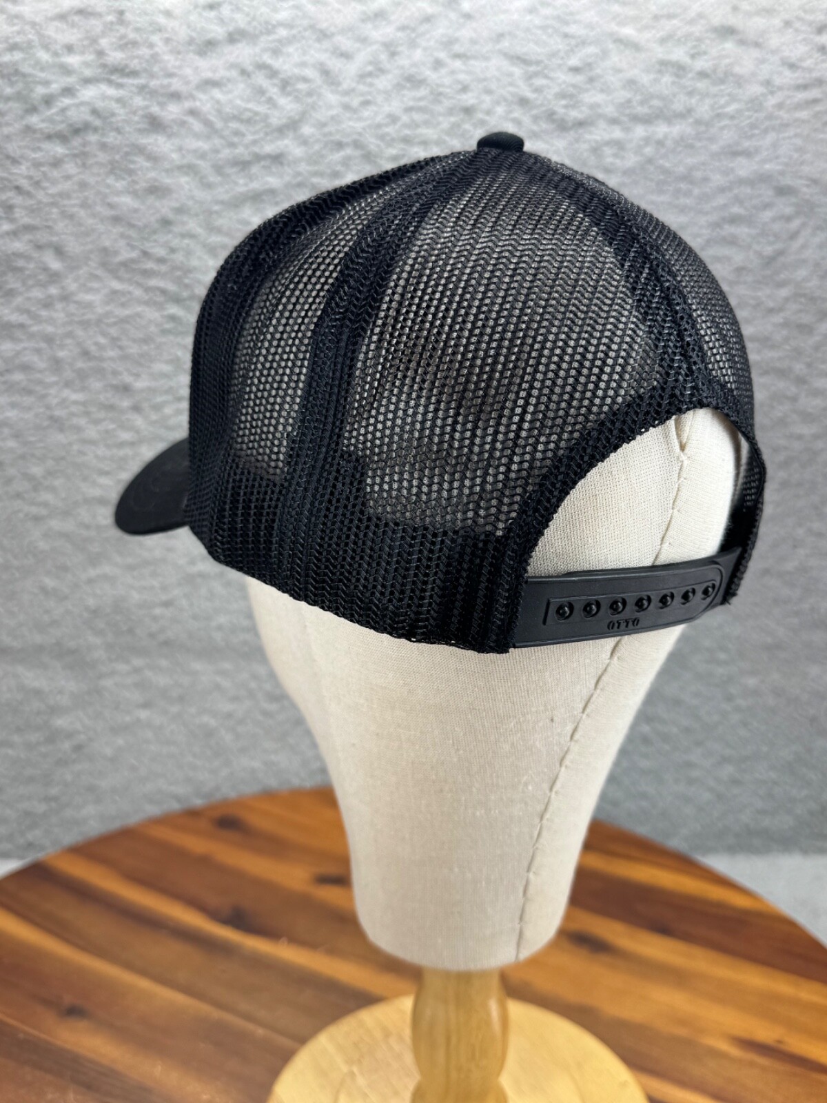 Difference Maker Otto One Size Trucker Mesh Adjustable Black Snapback Hat Cap
