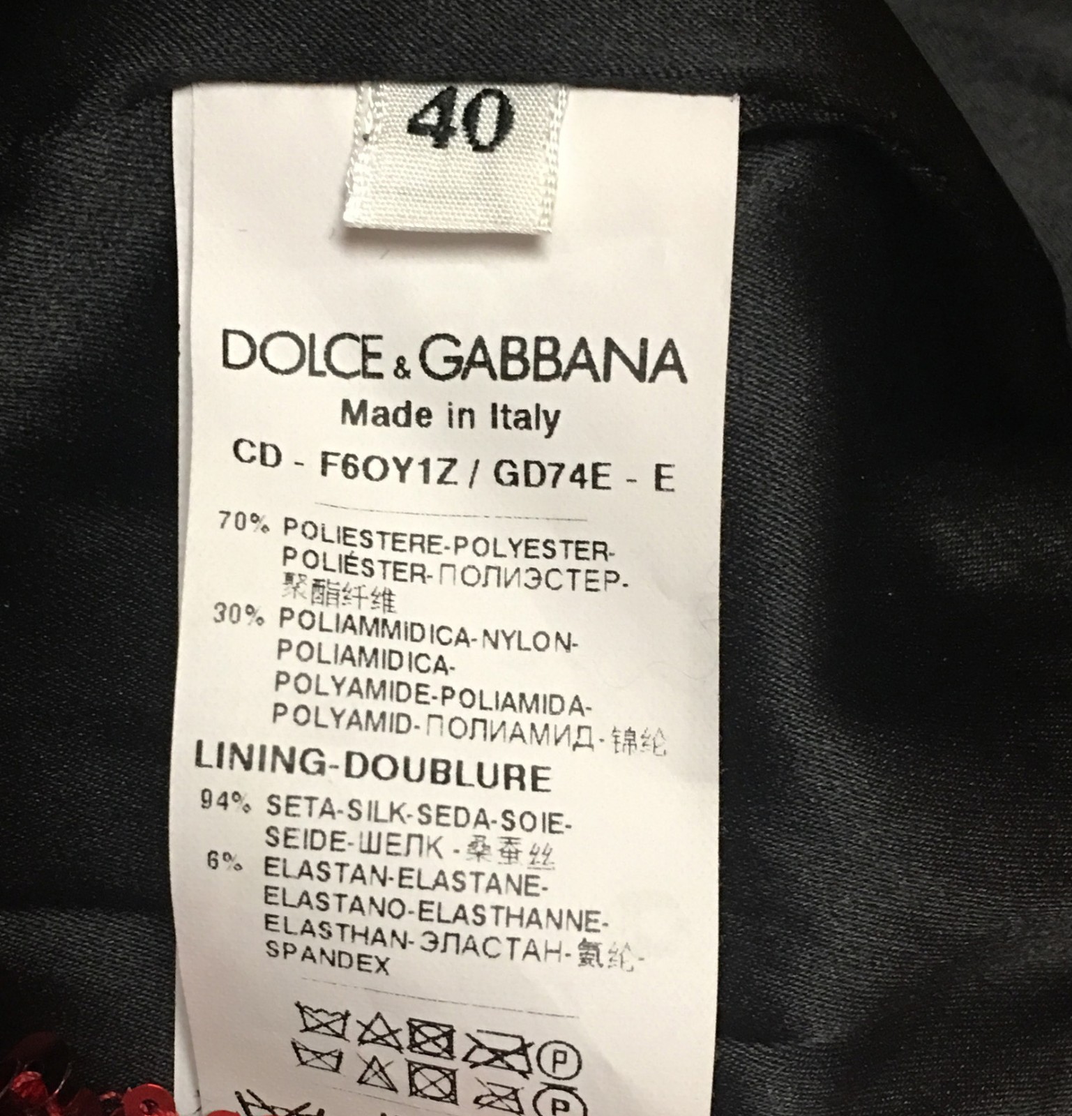 SALE! $18,000 STATEMENT! DOLCE & GABBANA ITALY dress size 40-42