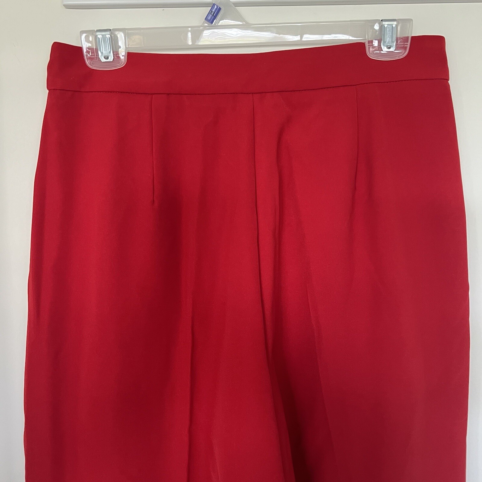 Commense Middle Waist Pleated Tapered Pants Red size M
