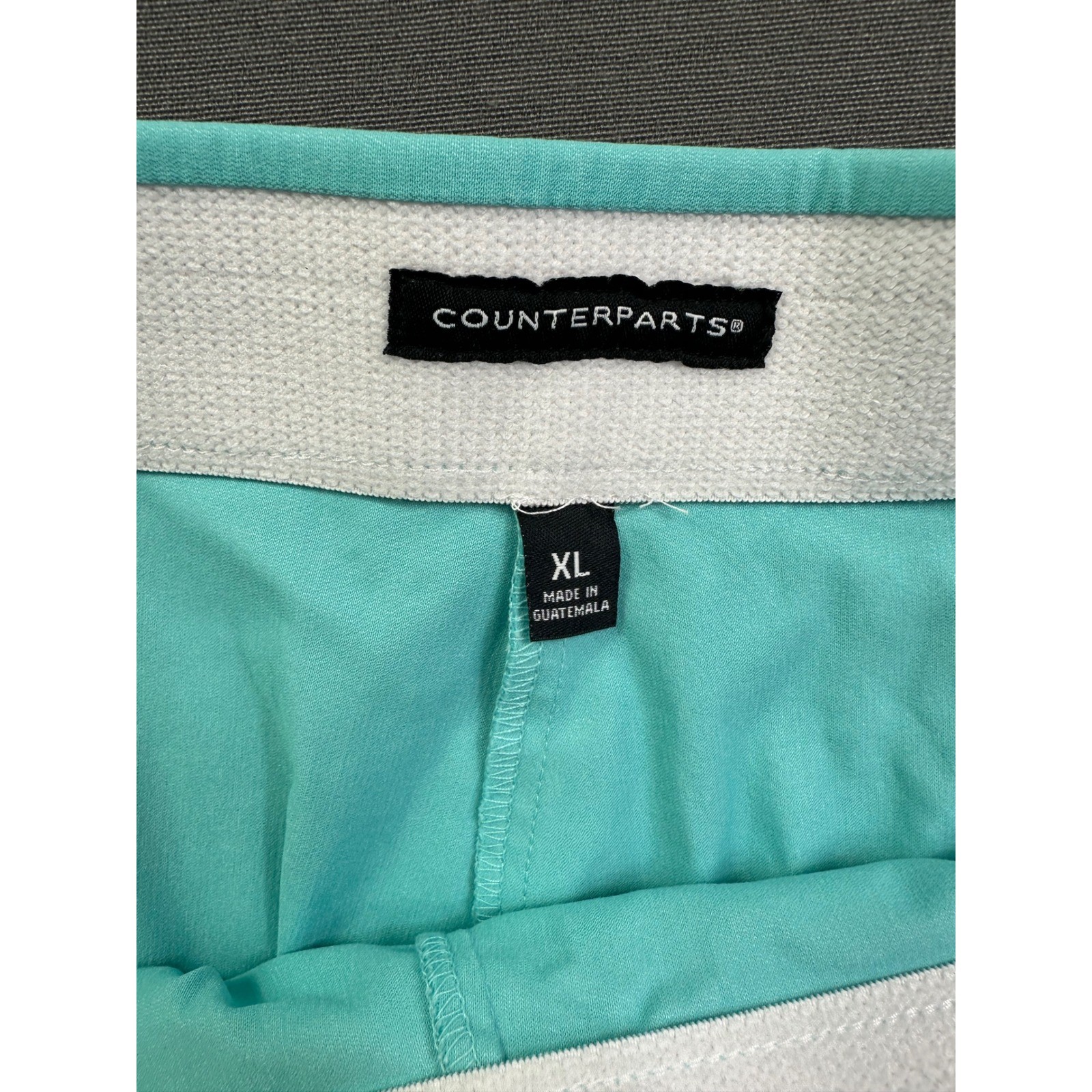 Counterparts Luxe Stretch Mid Rise Crop Pants Angel Blue Teal Turquoise XL New