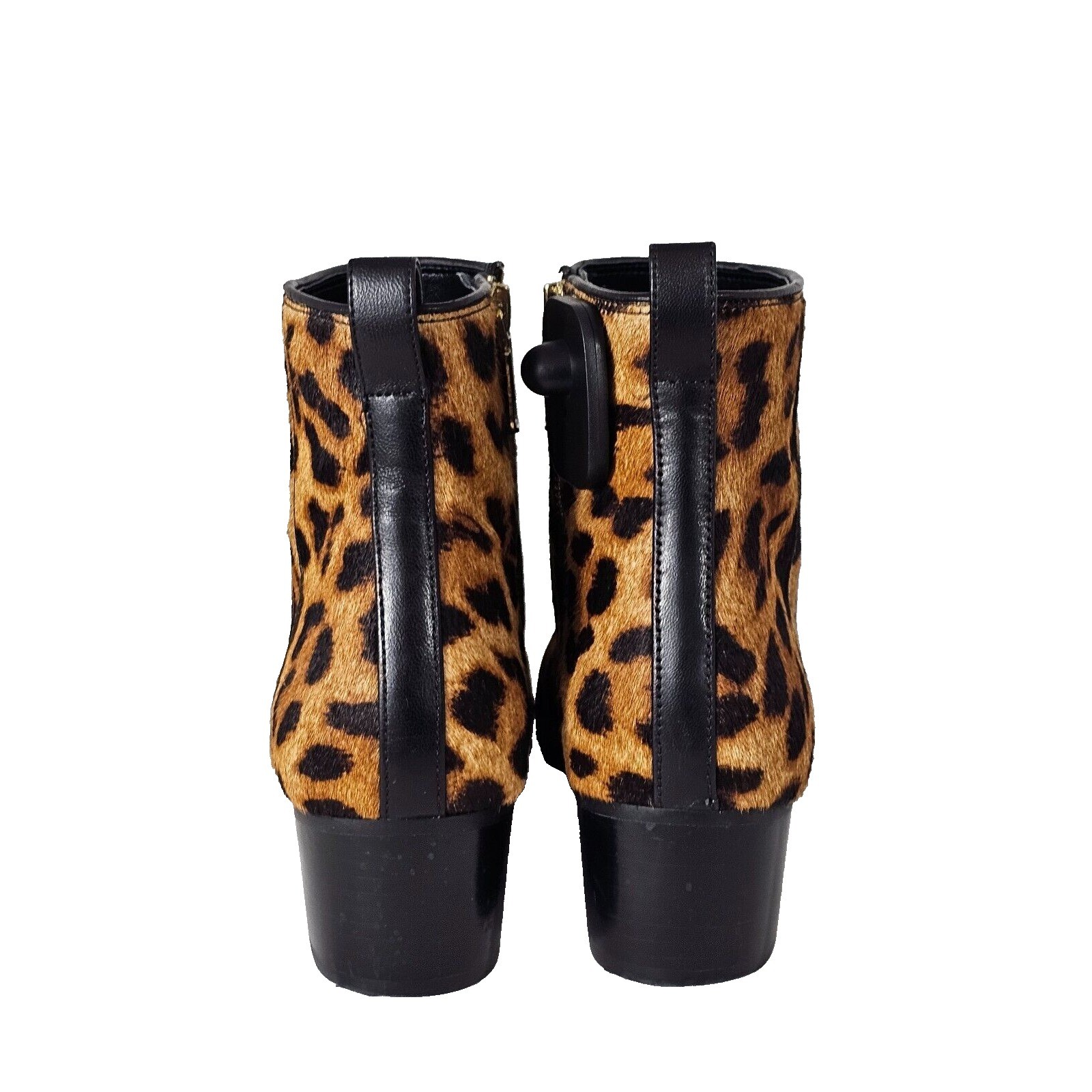 Talbots Classic Leopard Dakota Booties Ankle Boots Genuine Leather Size 7M