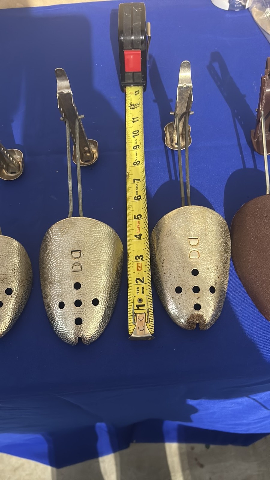 Vintage Adjustable Aluminum and Plastic Shoe Trees Collection – 3 Pairs