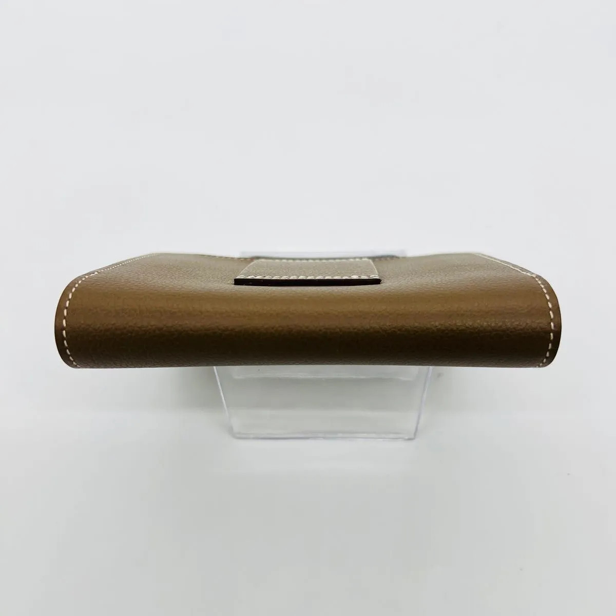HERMES Roulis Slim B-stamp 2023 Compact Wallet Etoupe Leather