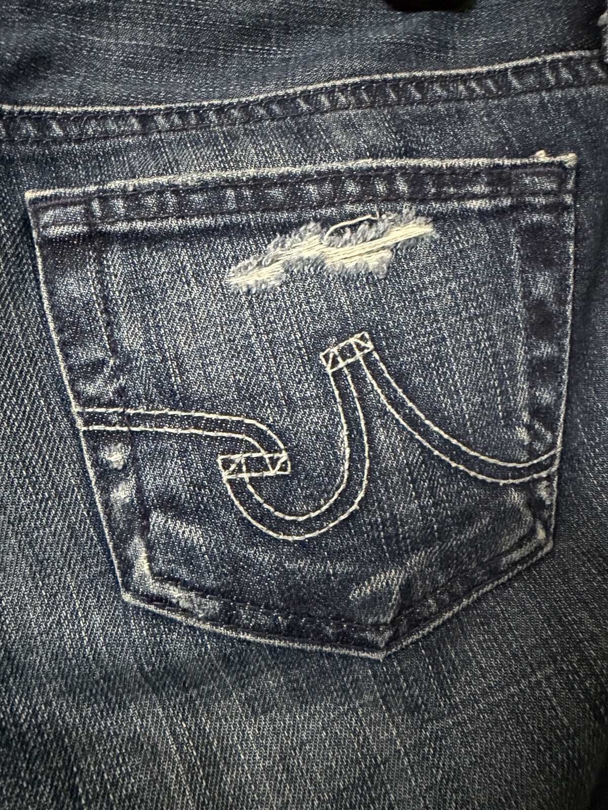 AG Adriano Goldschmied Stilt Cigarette Leg Distressed Jeans Made In USA Womens 2