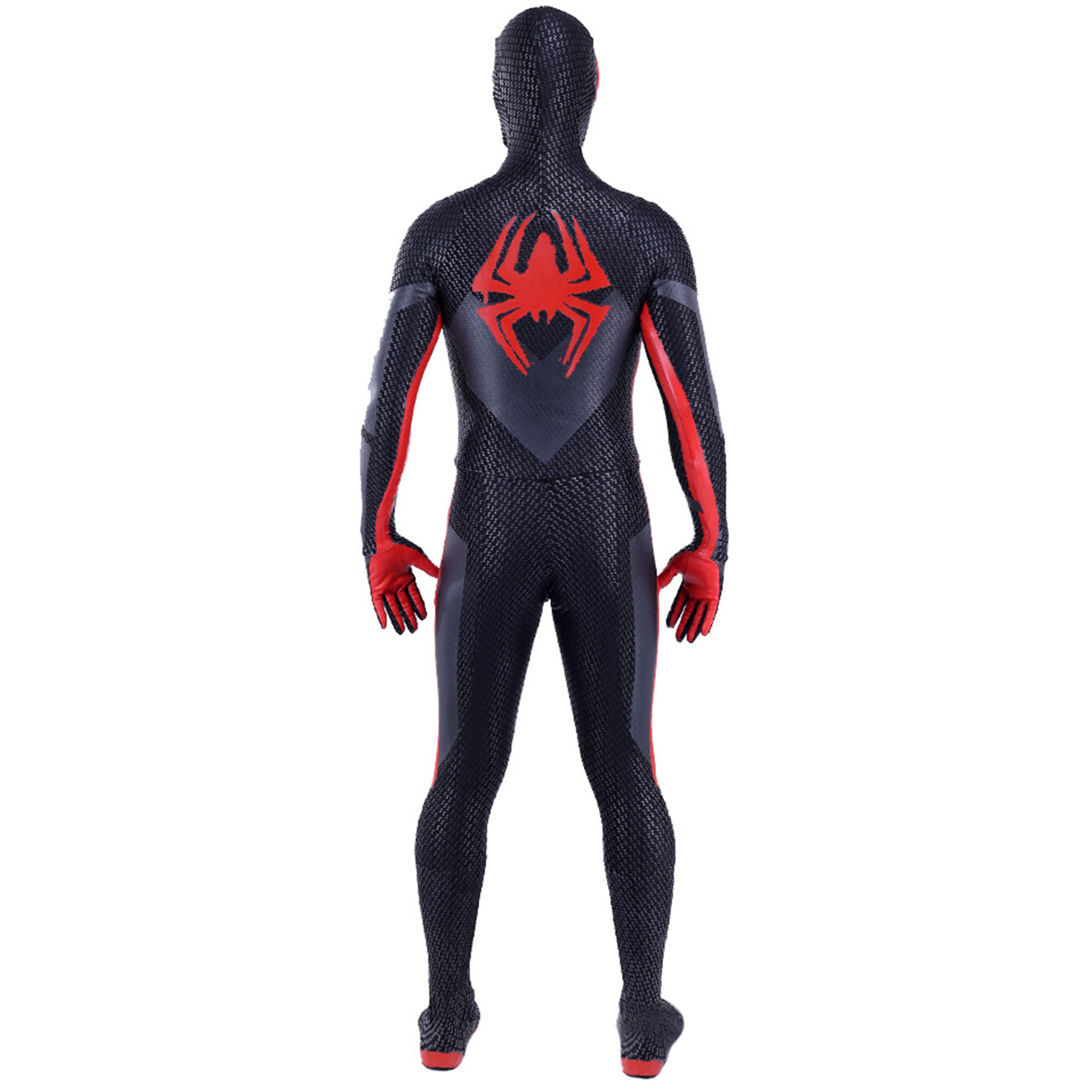 Upgraded Miles Morales Spiderman Jumpsuit Armor Suit Costume Cosplay Halloween