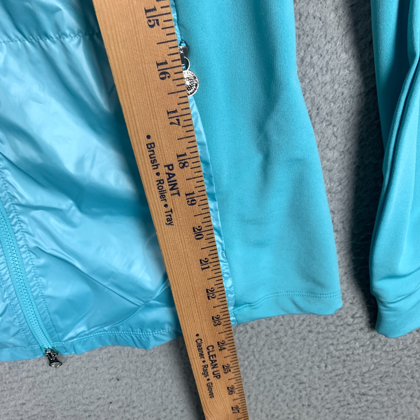 Golfino Jacket Women’s 8 Blue Full Zip Golf Tennis Pockets Lightweight Active