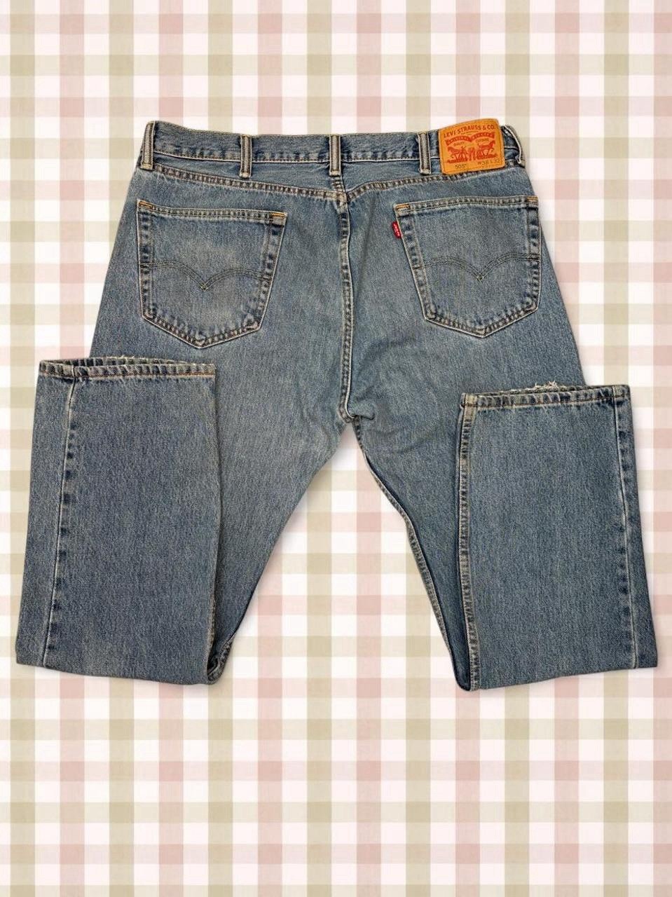 🌟 vintage Y2K style Levi’s 505 blue baggy jeans!!