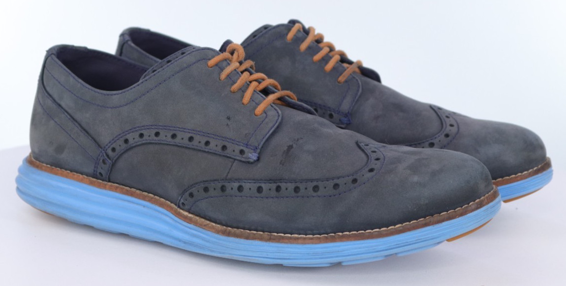 Cole Haan Original Grand Men’s Wingtip Oxford Shoes Size 10.5 M Nubuck Leather
