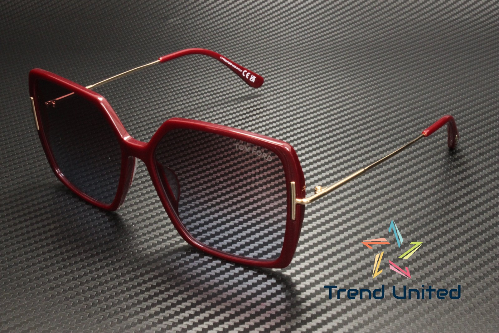 Tom Ford Joanna FT1039 69Z Shiny Bordeaux Gradient 59 mm Women’s Sunglasses