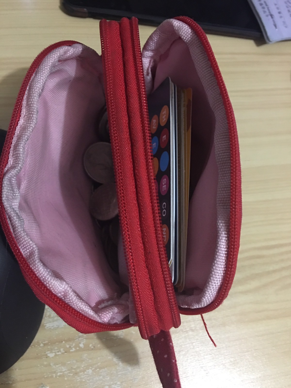 Cute Double Zips Coin Purse/electronic soft pouch case