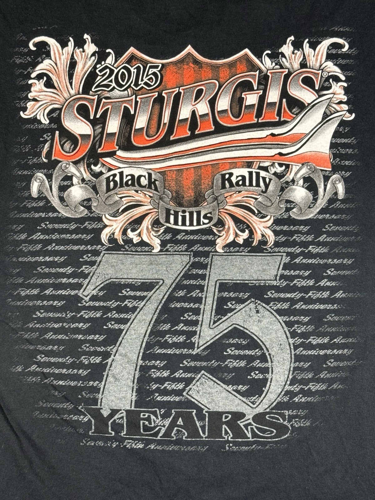 Harley-Davidson 75th Annual Sturgis Black Hills Rally 2015 L Sleeveless T-shirt