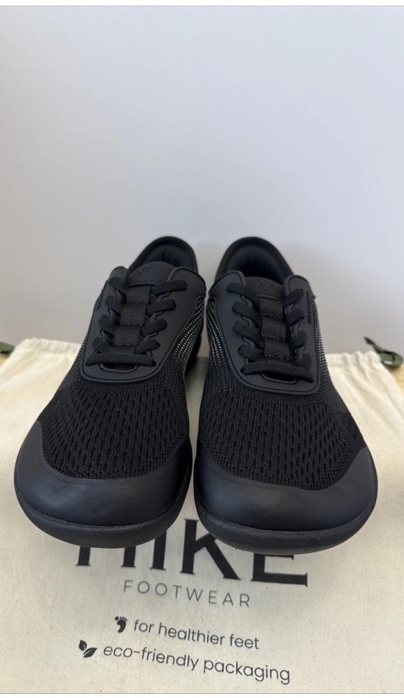 NWT Hike Footwear Stride Black Barefoot Sneaker Unisex Size EU41 W10-10.5 M8-8.5