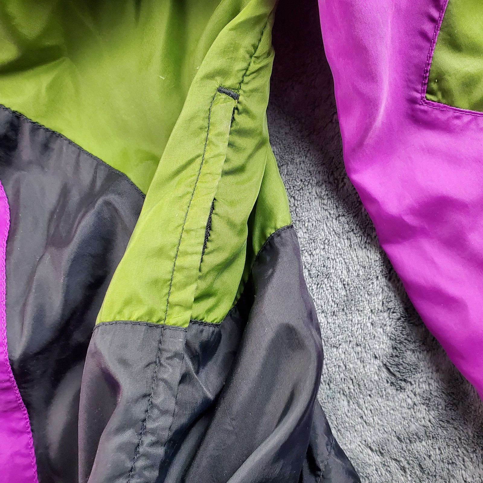 Nike Jacket Mens M Colorful Windbreaker Nylon Full Zip Sports Retro Vintage 80s