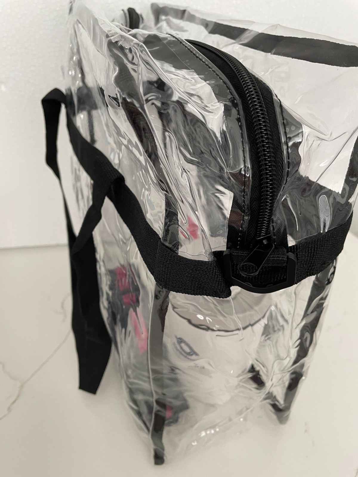 Tote Bag T-Mobile PVC Clear Stadium Shoulder Strap Zip Side Pocket Unisex