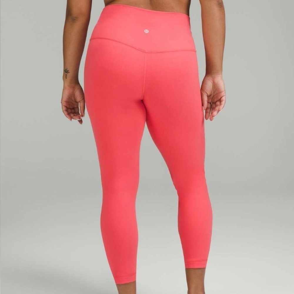 LULULEMON Pale Raspberry Align High-Rise Pant 25″ Active Yoga Leggings Size 14
