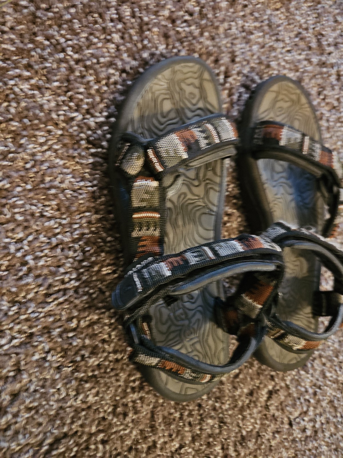 TEVA TERRA Fi HURRICANE XLT MEN’s SANDALS SCORPION RIVER PRINT SIZE 8
