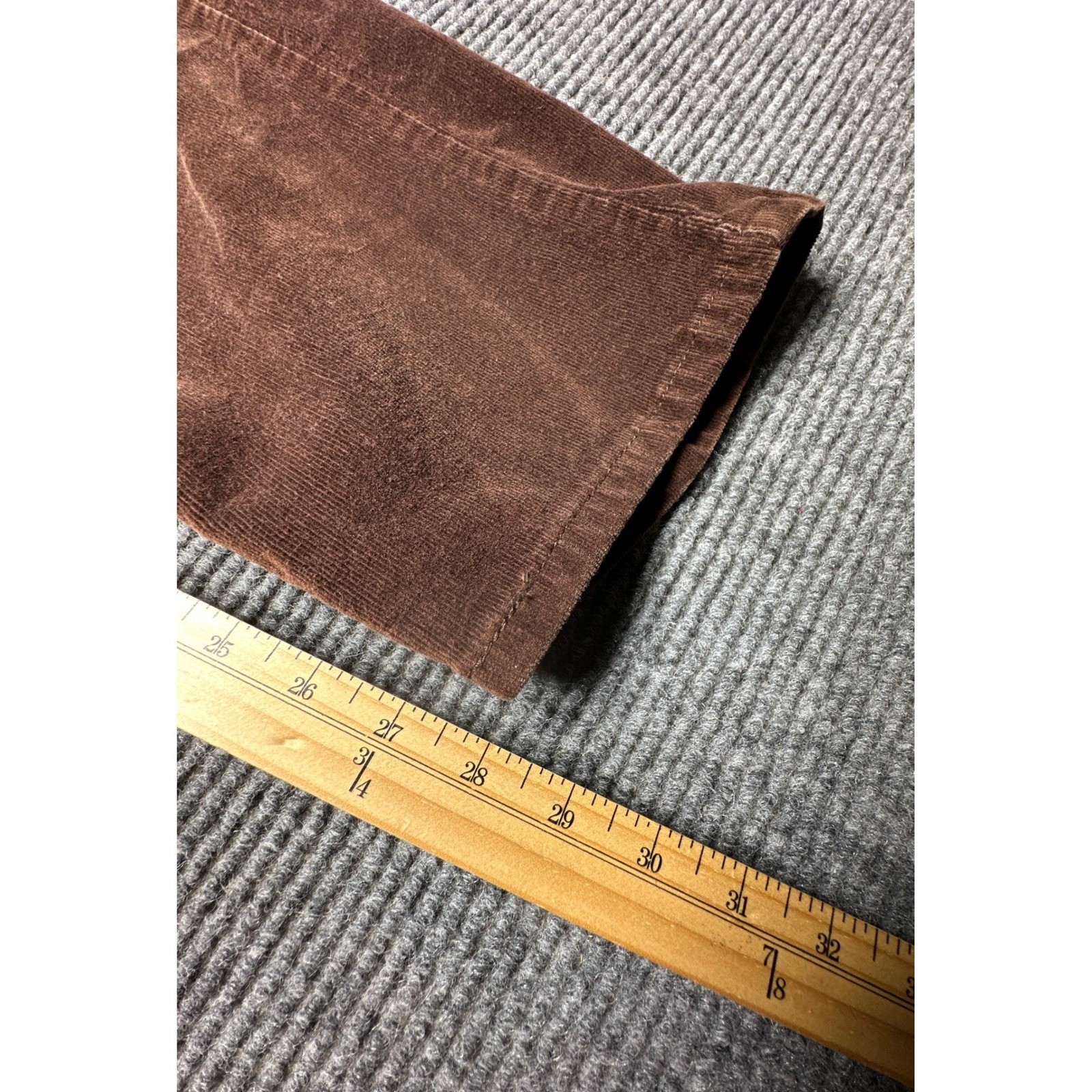 Levi’s 505 Regular Fit Corduroy Pants Mens 33×28 Brown Straight Leg Stretch