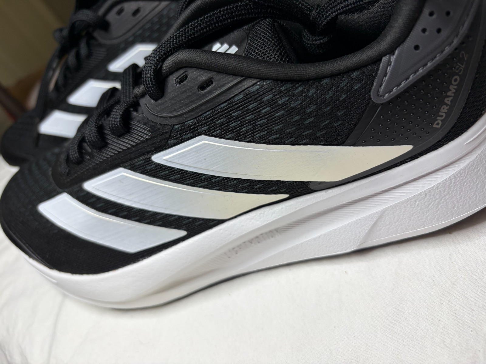Adidas Duramo SL 2 IH8218 Black White Men’s Size 6.5 Running Shoes New in Box
