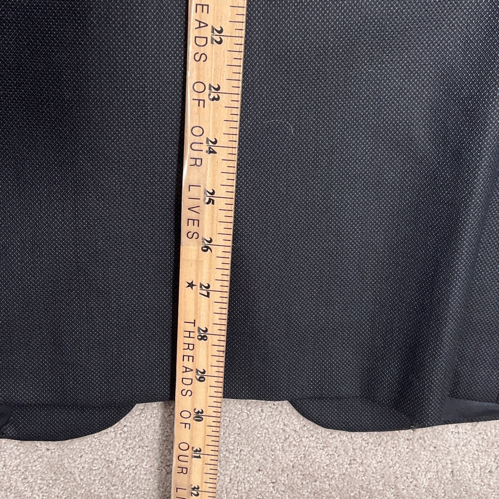Tom James Corporate Image Blazer Men 42 Blue Black Birdseye Two Button Jacket