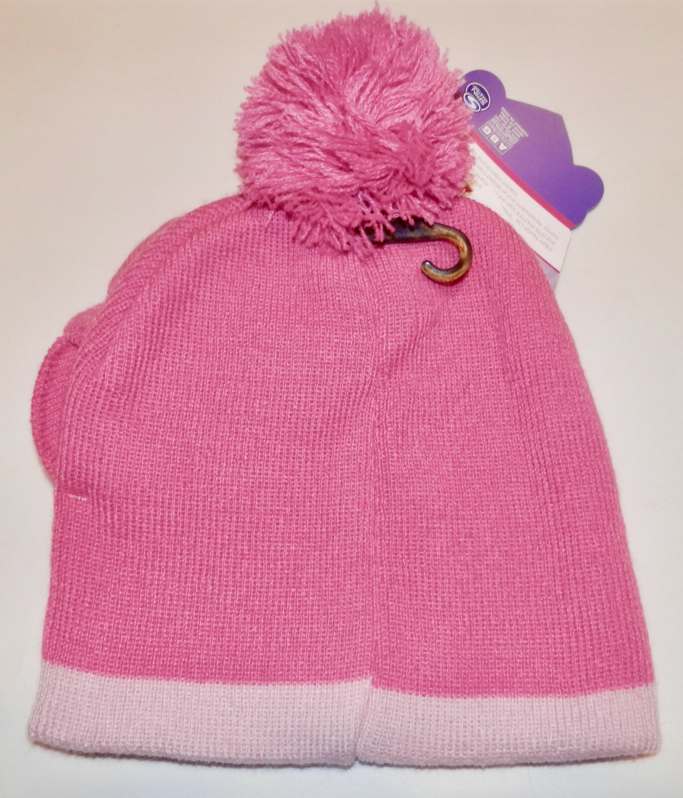 NICKELODEON KNIT HAT AND MITTEN SET * HOT PINK * ONE SIZE * NEW