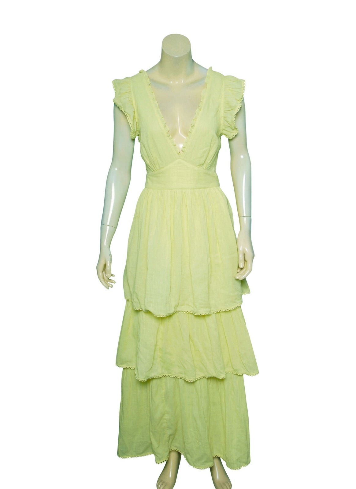 Happy X Nature Drift Dress S 6 Women Casual Party Wear Ruffled Tiered NEW 26713