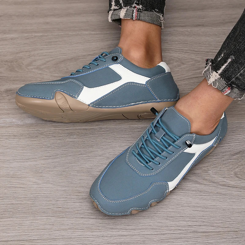 Men Boots Durable Upper Cycling Walking Shoes Commuting Daily Wear Bare Sneakers