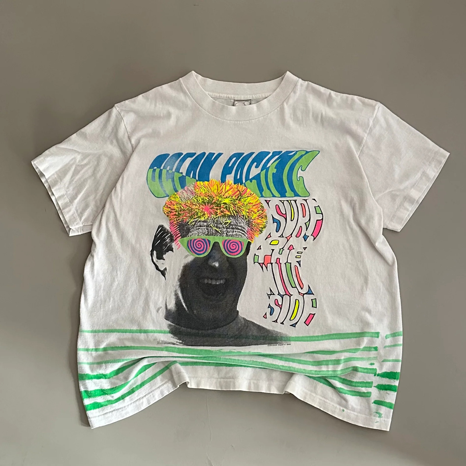 XL 1989 Ocean Pacific Surf on the Wild Side T-shirt