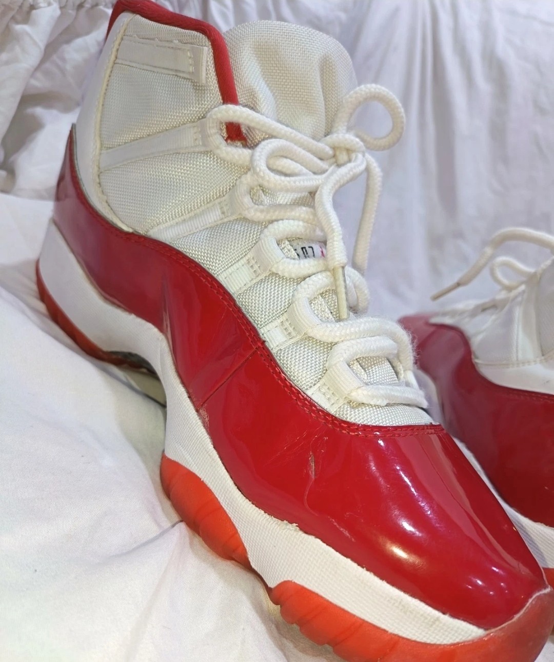 Nike Air Jordan 11 Retro Cherry Red White 2022 CT8012-116 Men’s Size 13 Clean