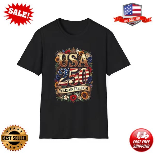 USA 250th Anniversary Shirt 1776-2026 Day Tee Fourth of July Shirt