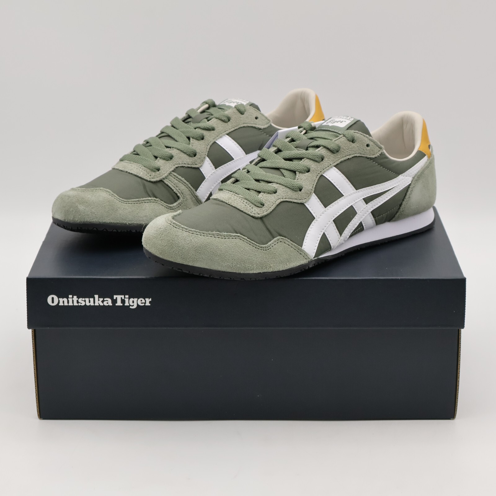 1183B400-304 Onitsuka Tiger SERRANO BURNT OLIVE WHITE (Men’s)