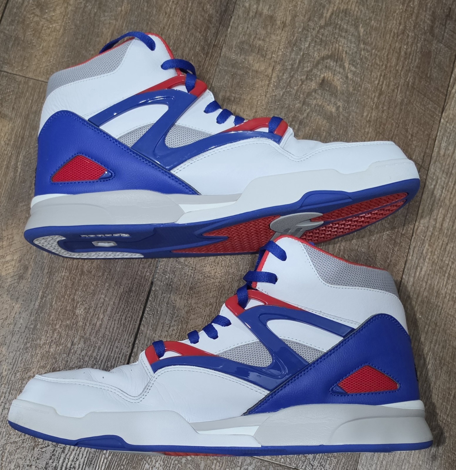 Reebok Pump Omni Zone II Hexalite Red White Blue Men’s Size 15 HO1315