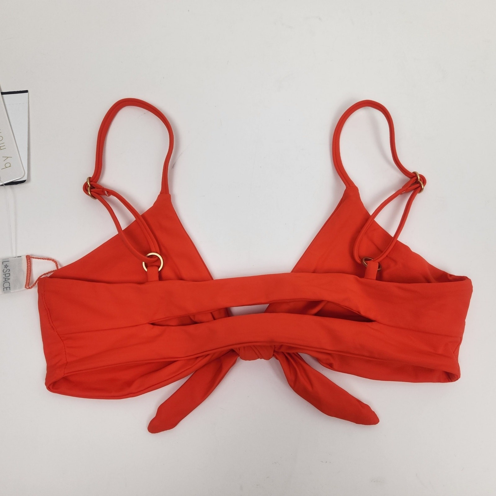 L*Space Flashback Bikini Top in Poppy Orange Size Small NWT