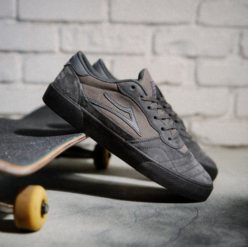 Lakai Cambridge Suede Skate Shoes Charcoal