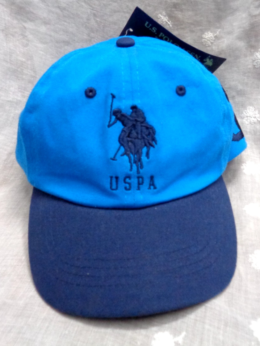 Youth U.S. POLO ASSN. Ball Cap Hat ~ BLUE / USPA 3 ~ Style CH240078 ~ NWT