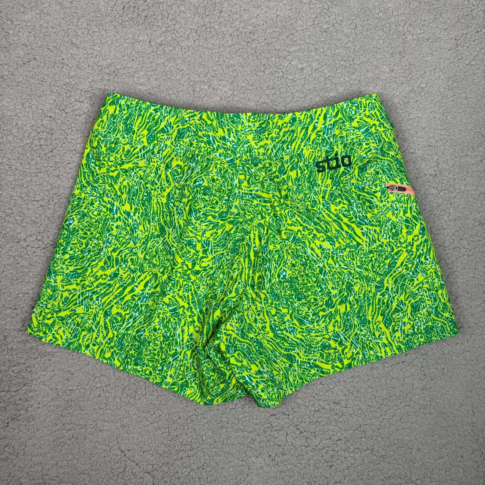 Stio CFS Board Short Womens 4 Green Waves 4″ Swim Hiking Beach UPF Quick Dry NWT