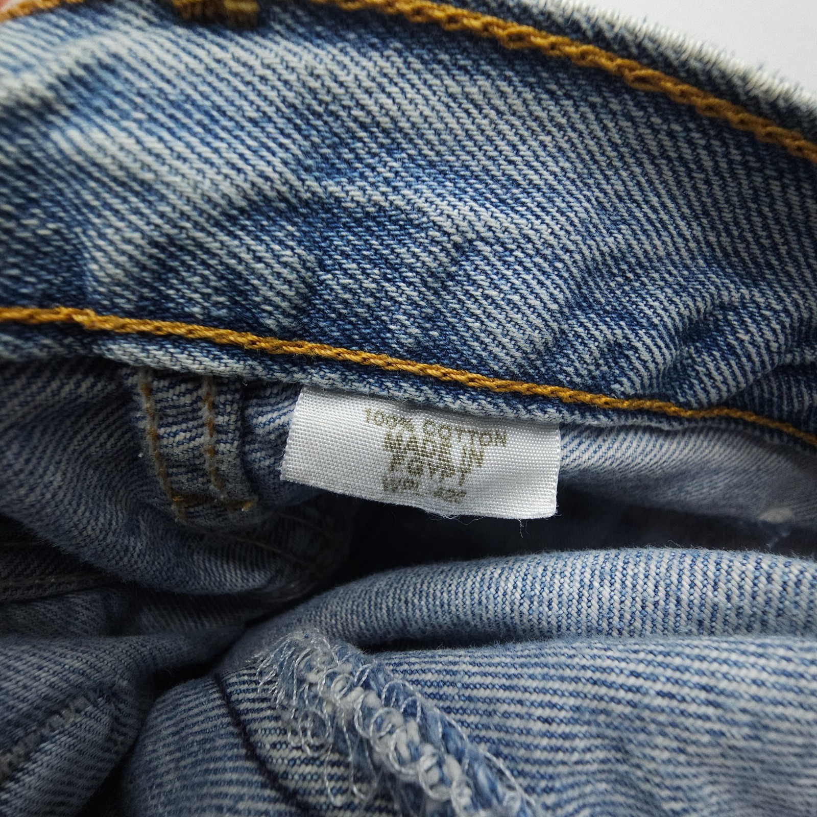 Y2K Levi’s 501 Straight Button Fly Jeans Mens 38 x 34 Light Wash 2000’s Denim