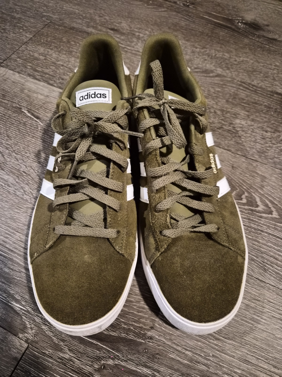 adidas Daily 3.0 Focus Olive Green Suede GW1916 Size 13 Tried On Once