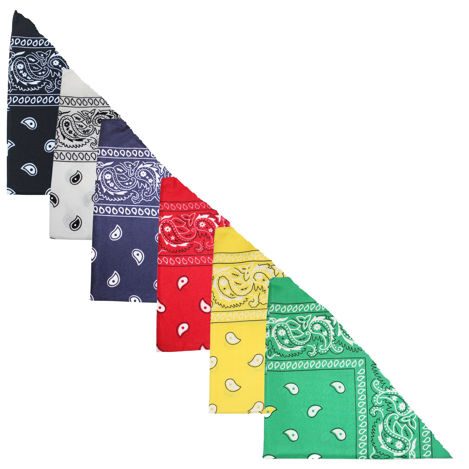 Mechaly 4 Pack Paisley Polyester Pets Dogs Bandana Triangle Shape – Oversized