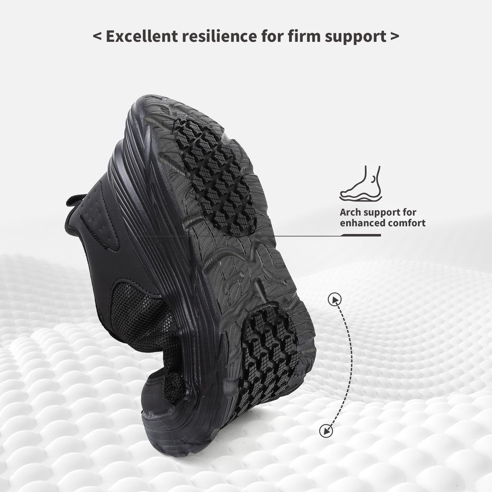 Non Slip Work Shoes for Men Chef Shoe Comfortable Breathable Oil Resistant Sl…