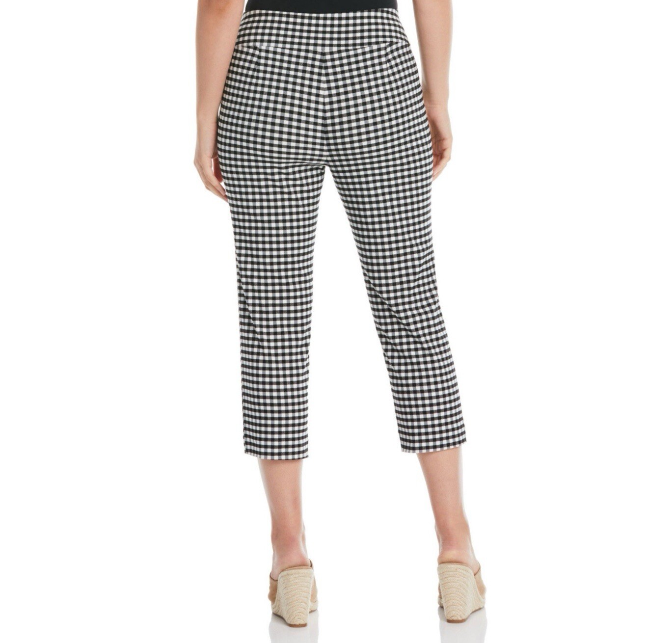 Rafaella High Stretch Fabric Comfort Elastic Waistband Pull-on Capri-Womens 16