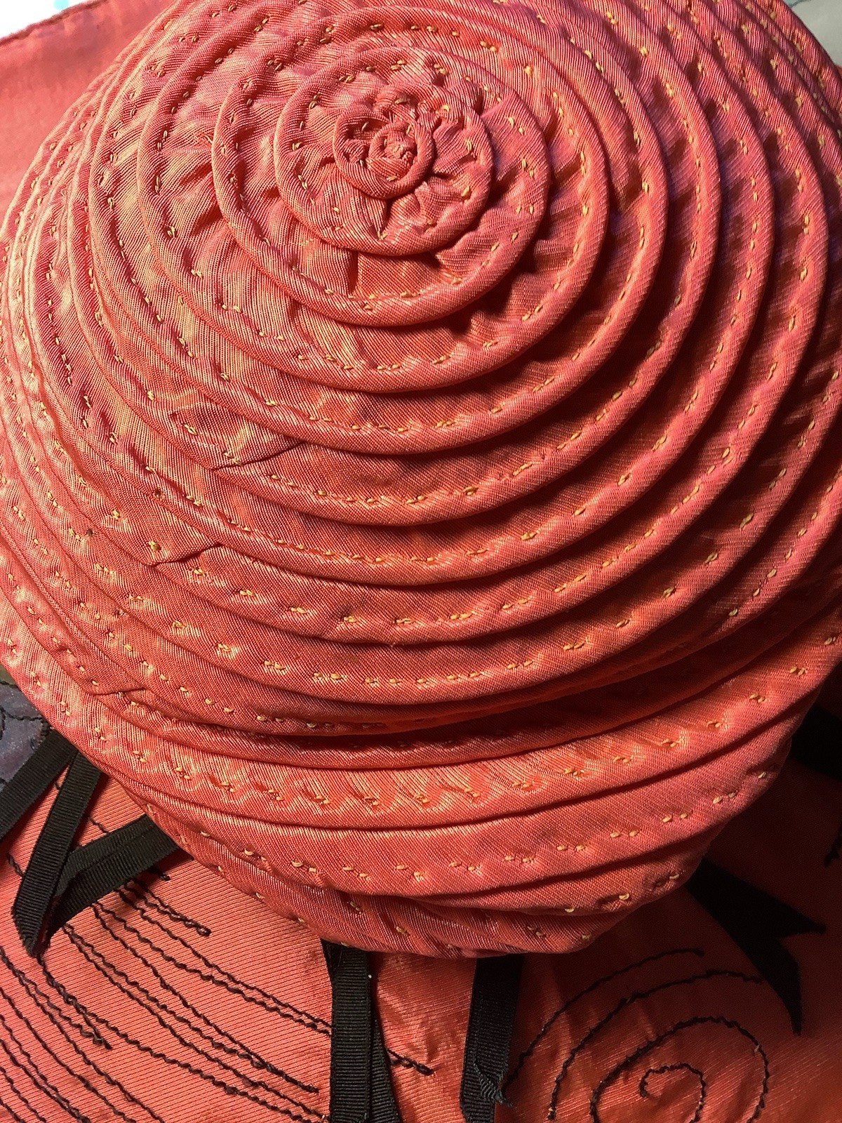 Vintage Antique 1900’s Fabulous JAS G JOHNSON CO Wide Brim HAT One Of A Kind