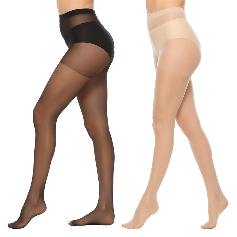 6 Pairs 20D Sheer Tights Ultra Thin High Waist Pantyhose Thigh High Stocking New