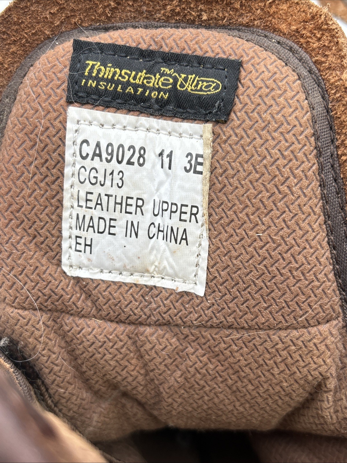 Carolina Work Boots Mens (11) EEE Brown CA9028 Leather 3M Thinsulate Insulation