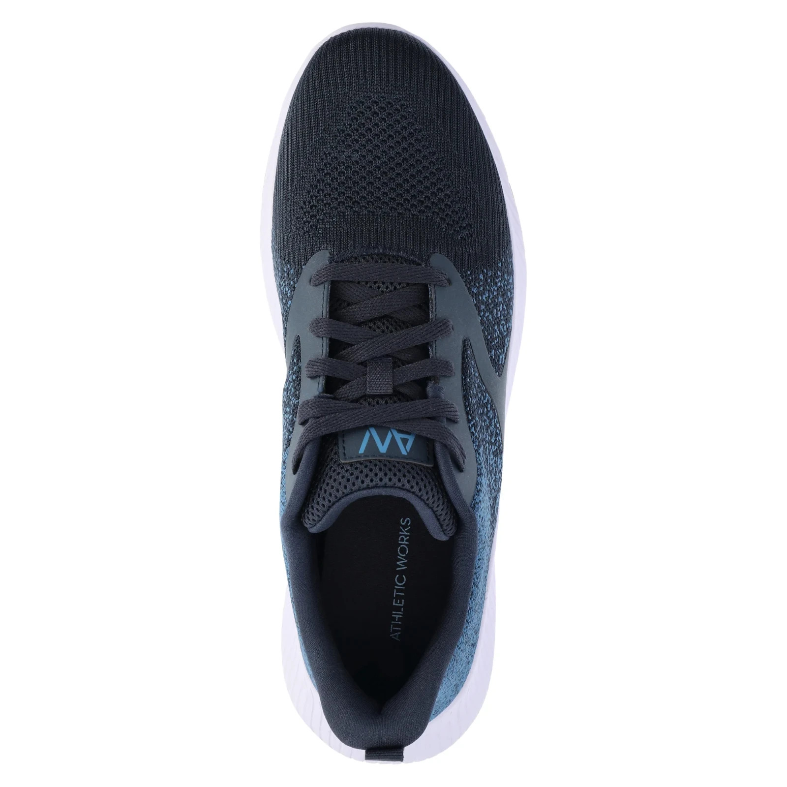 Athletic Works Men’s size 8.5 Running Memory Foam Sneakers Navy/ White