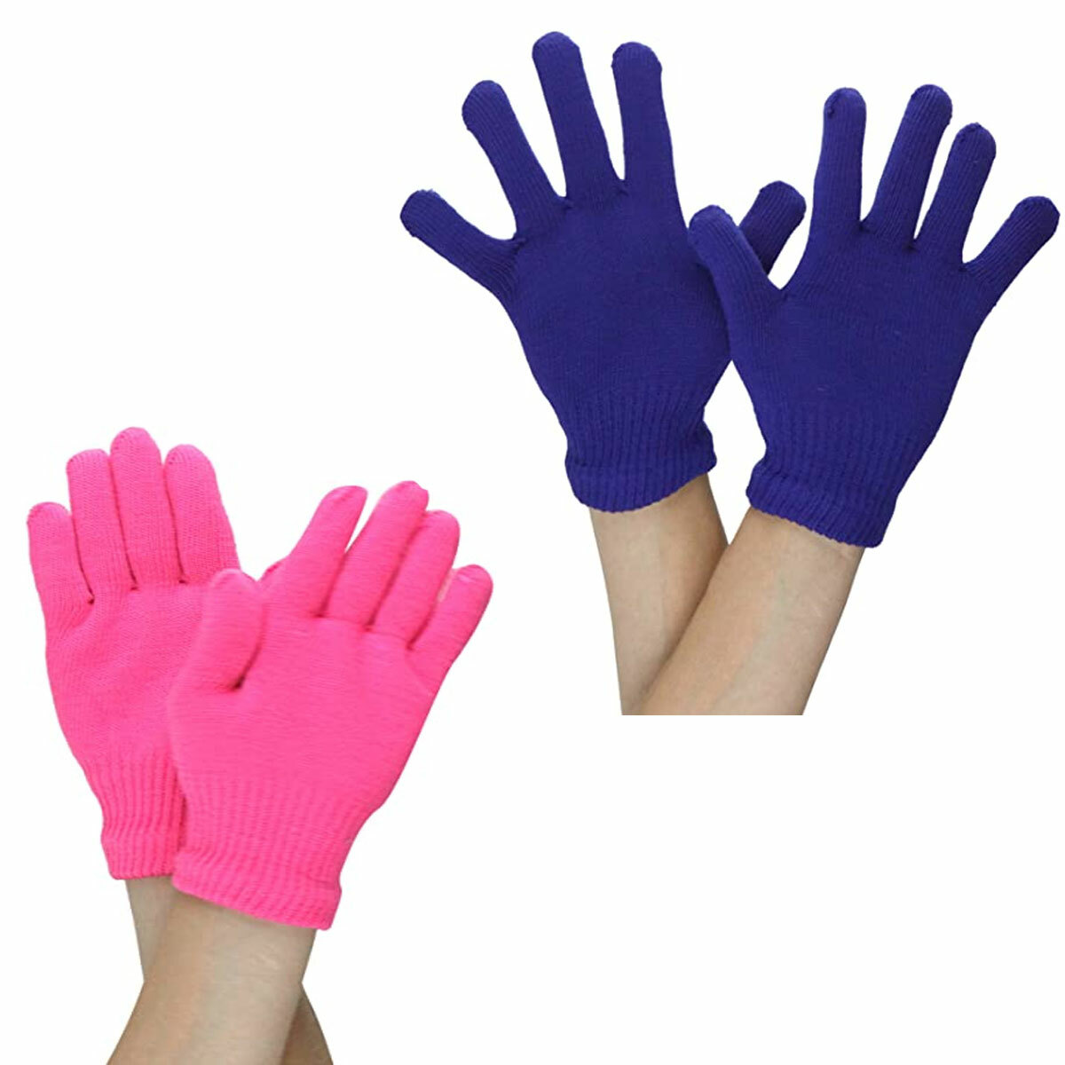 72 Pairs Men Women Assorted Warm Winter Magic Gloves Knit Stretchy Wholesale Lot
